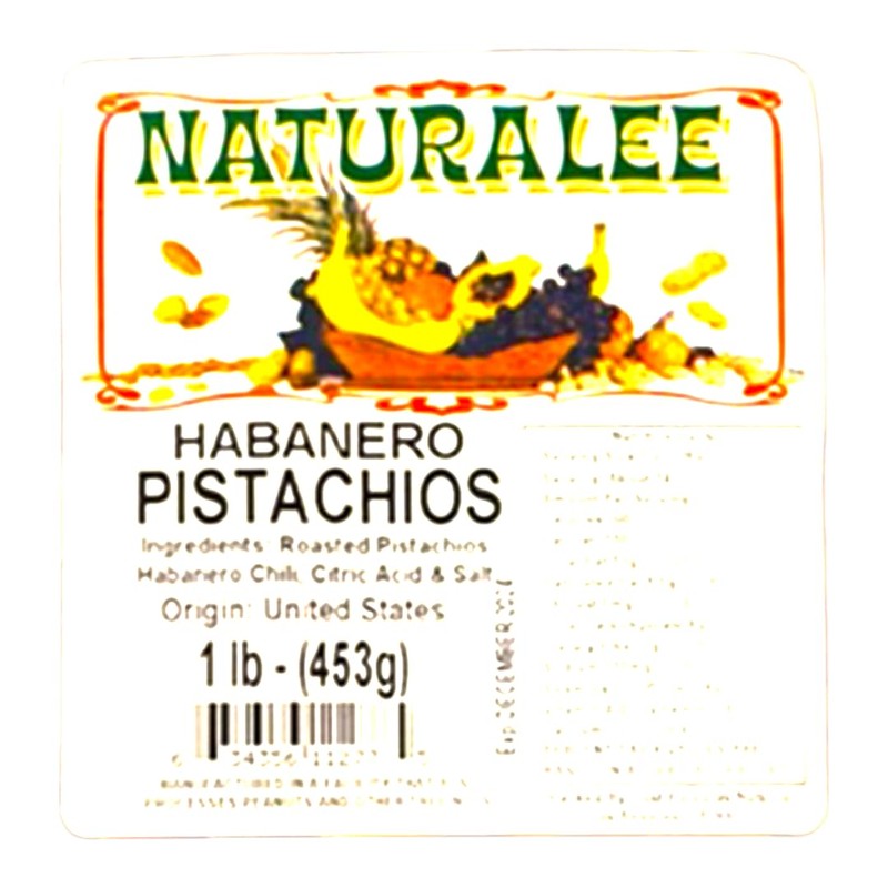 Naturalee Pistachios 1 lb - Habanero - Premium, High Protein