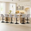 COLAMY Bar Stools Set of 2, Modern Swivel Bar Chairs,