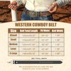 SANSTHS Cowboy Belt for Men Women Western Buckle Belt Cowboy