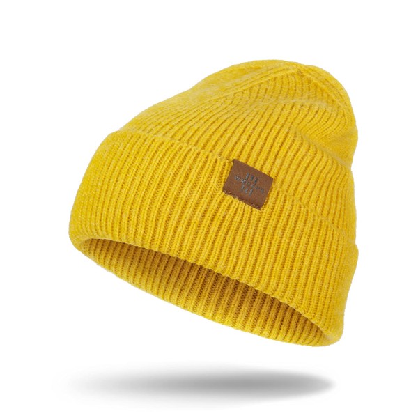 Knit Beanie for Men, Stretchy Soft Warm Daily Cuffed Winter