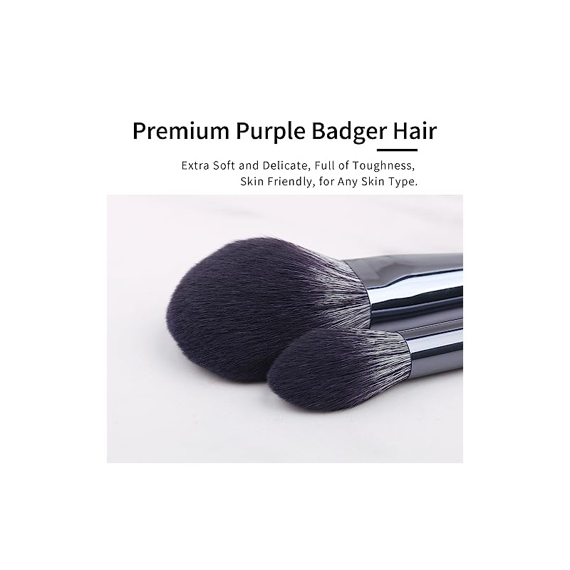 ENZO KEN Set de Brochas de Maquillaje de Pelo de