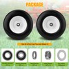 2PCS 13x6.50-6 Flat Free Tire and Wheel with 1/2" &