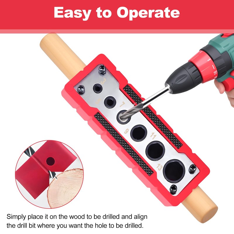 Moorstdel Drill Guide, Precision Woodworking Drill Jig, Drill Guide Carpentry,
