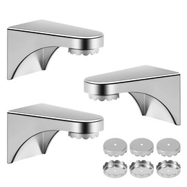 ZITFRI 3 Soap Holders with Magnetic Soap Dishes Magnetic Soap Dish with 6 Soap Plates for Magnetic Soap Holder - Ideal for Storage of Soap - for Bathroom Kitchen