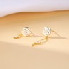 SLUYNZ 925 Sterling Silver Rose Dangle Earrings for Women Teenagers
