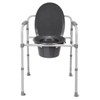 EQUATE Bedside Toilet Commode, Equate Steel Foldable 3-in-1 400 lb