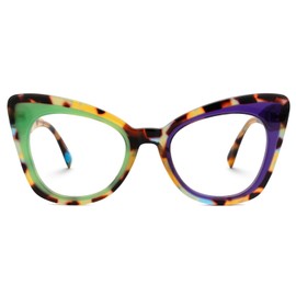 Zeelool ZJGA359158 - anteojos de acetato con lente transparente sin receta para mujer, Varios colores, Oversize