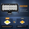 Nilight - 4PCS 36W 6.5 Inch Flood LED Light Bar