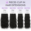 Sofeiyan Clip-In Extensions, 4 Pieces, 40 cm Hair Extensions for