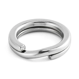 Alwonder 100 Pack Fishing Split Rings Stainless Steel Lure Rings, 9-400LB Hyper Wire Fishing Rings Heavy Duty Saltwater Terminal Tackles Lure Connectors Solid Rings Snap Rings 22LB