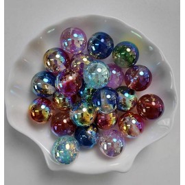 【Ray Ray New Arrivals】16mm Acrylic Beads Mix for DIY Pen, Keychain, Bracelet,Crafts:_25 bags