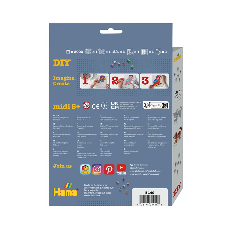 Hama Beads Set - Dogs & Cat Hanging Box