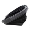 SAMMART 10L (2.6 gallon) Collapsible Rectangular Handy Basket/Bucket (Grey/Black, 1)