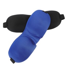 FRCOLOR 2Pcs Sleep Masks for Adults Comfortable Blackout Eye Masks for Travel and Naps Soft Eye Shade Cover Fit for Nighttime Sleep and Relaxation