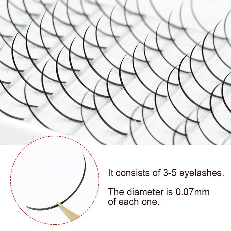 NAGARAKU Spike Eyelash Extensions, Self-Planting, Individual Artificial Eyelashes, Wispy Manga,