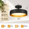 SunRider Semi Flush Mount LED Ceiling Light Fixture, 12-inch 25W