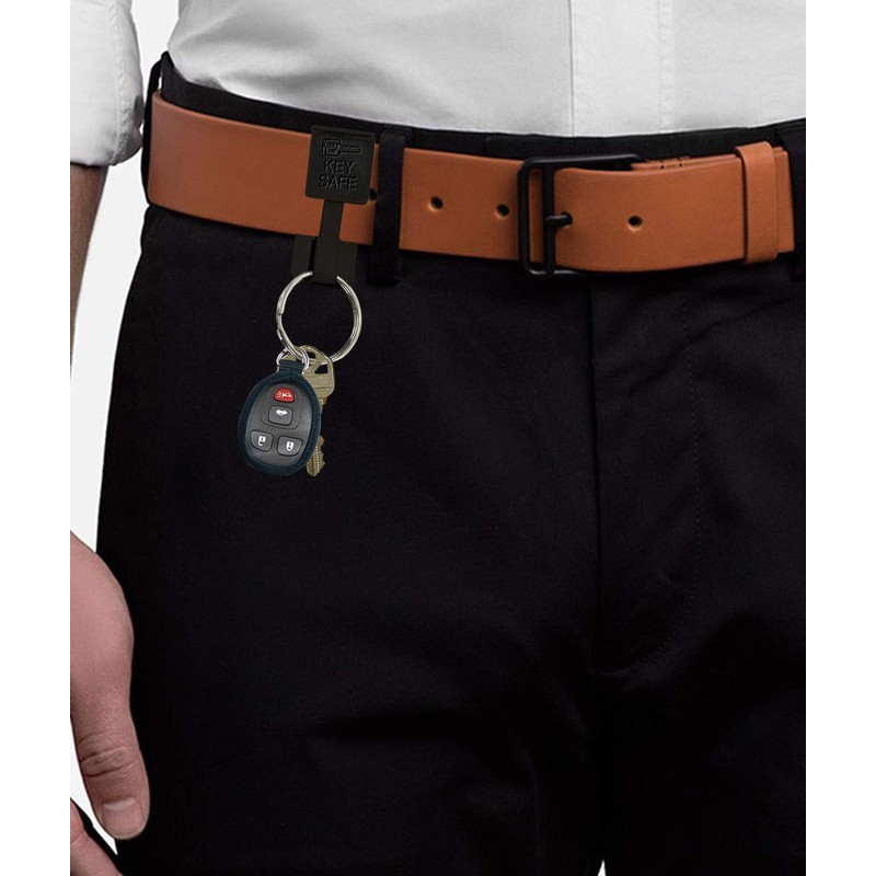 Lucky Line Key Safe Belt Key Ring Holder Slip On,