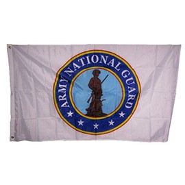 3x5 U.S. Army National Guard Seal Crest Emblem 150D Polyester Flag 3'x5' Banner House Banner Double Stitched Fade Resistant Premium Quality