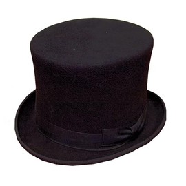 ANTHONY GRAHAM WOOL FELT TOP HAT (60CM XLARGE 7 3/8")