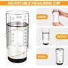 6 Pcs Adjustable Measuring Set Includes 1 Push Up Cup