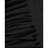 Plain 100% Cashmere Pashmina Shawl with Fringes for men and