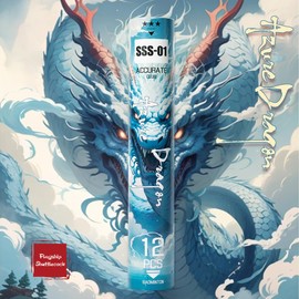 ALPSPORT SSS 4 Mythical Beasts Birdies 12 Pack White Goose Feather Badminton Shuttlecocks with Great Stability and Durability, High Speed Training Badminton Balls for Indoor Outdoor Sport (SSS-01)