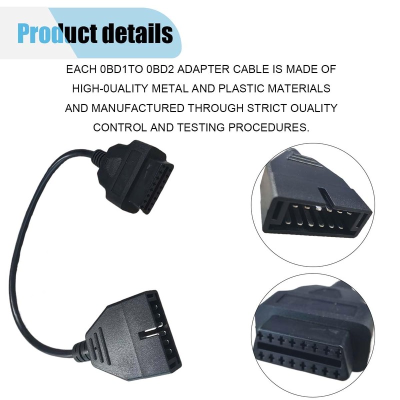 OBD2 to OBD1 GM Adapter, Car Code Reader, OBD1 12