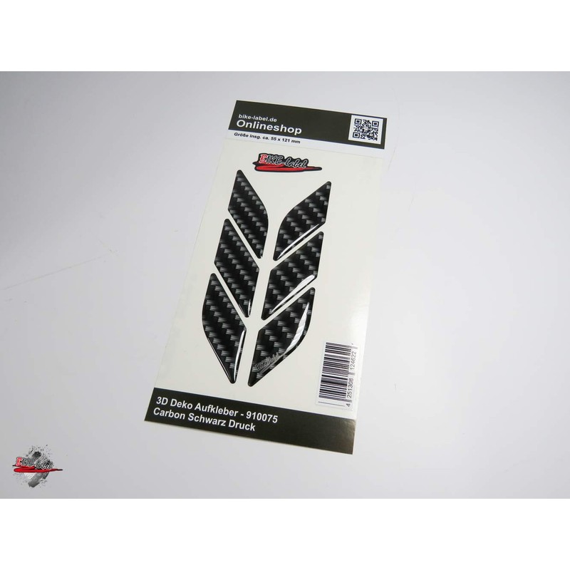 BIKE-label 910075-VA Decorative Protector Sticker 3D Carbon Look Print Scratch