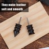 2pcs Leather Slicker Burnishing Working Tool, 2 Styles Leather Edge
