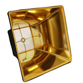 YLIEHS Slant Square Hardback Lampshade with Washer Fitter, Black with Gold Lining