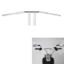 TCT-MOTORPARTS Chrome 1-1/2" Fat 10" Rise T-Bar 1.5" Fat Handlebar Fits for Harley Softail Models 2018-2023