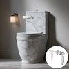 Gdrghe Ceramic Toilet Flush Handle Universal Toilet Flush Handle with