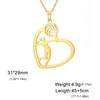 TEAMER Heart Volleyball Player Necklace Delicate Volleyball Pendant Fashion Sports