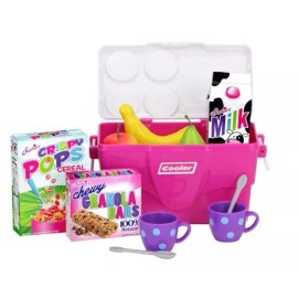 Sophia's Cooler, Mugs and Grocery Food Set, Perfect for 18-inch Dolls