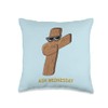 Ash Wednesday Lent Dabbing Cross Catholic Religious Throw Pillow