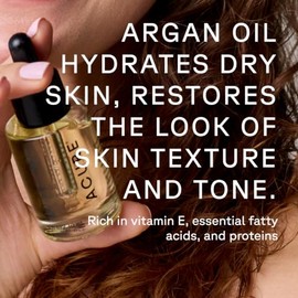 Acure Aceite de argán orgánico marroquí de rápida absorción para piel y cabello 30ml
