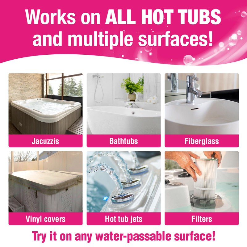 Quick N Brite Heavy Duty Hot Tub Cleaner Kit -