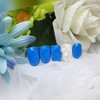 ✏Draw a circle handmade nail tip - Short stiletto /
