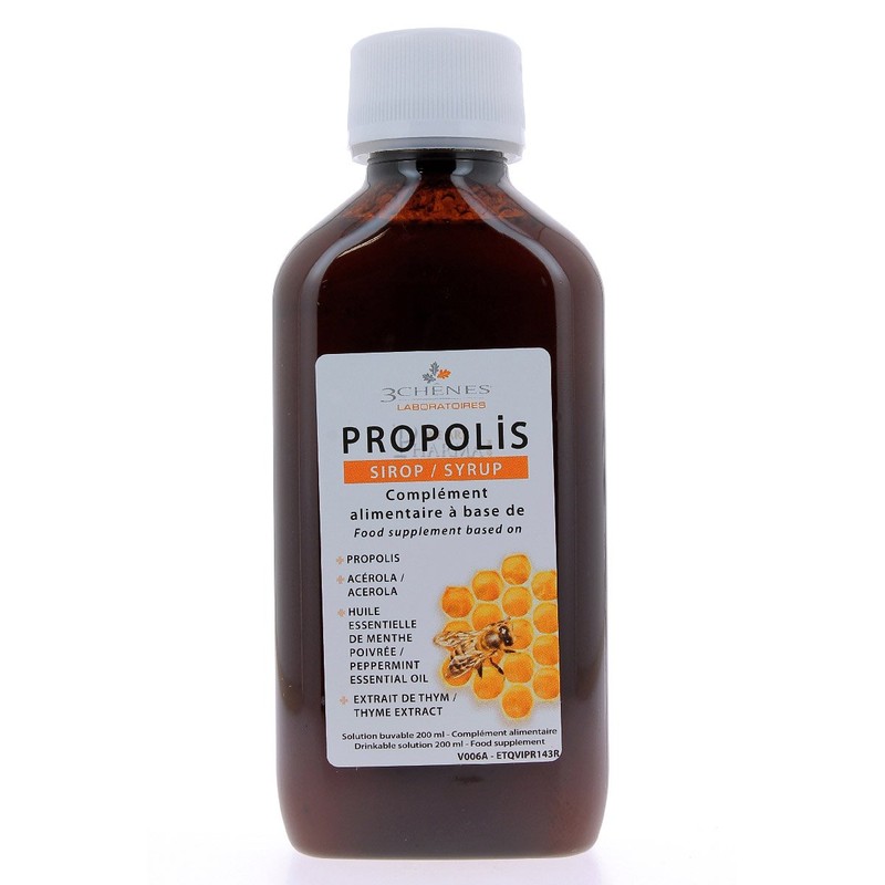 3 Chênes Propolis Syrup Respiratory Tract Well Being & Protection