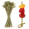 100Pcs Bamboo Cocktail Picks Toothpicks for Appetizers Natural Bamboo Knot