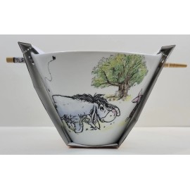 Zrike Brands Winnie The Pooh & Friends 100 Acre Woods Noodle Bowl with Chopsticks