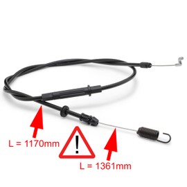 Easyboost Bowden Cable Drive Clutch Cable 1361 mm for Lawn Mower MC Allister MLMP 140 150 158 163 GGP CR CS 484 NRL NTL 534 Castelgarden Mountfield Stiga Alpina OEM 3810300510 810300510