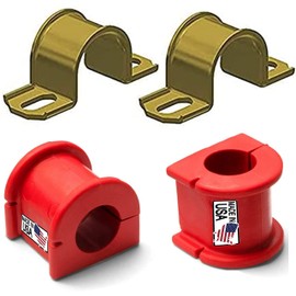 4 PC Front Sway Bar Bracket + Bushing Kit FITS Toyota Avalon 1997-2004, Camry 1997-2001, Solara 1999-2003, Bushings Designed And Manufactured In The USA K90025