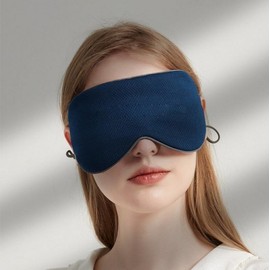 Light blocking, breathable eye mask, adjustable travel light blocking blindfold yellow green