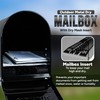 Dry Mailbox – Outdoor Metal Mailbox with Mailbox Insert to