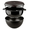 Go Practic Bowl Set with Strainer and Lid, 3 Pieces,