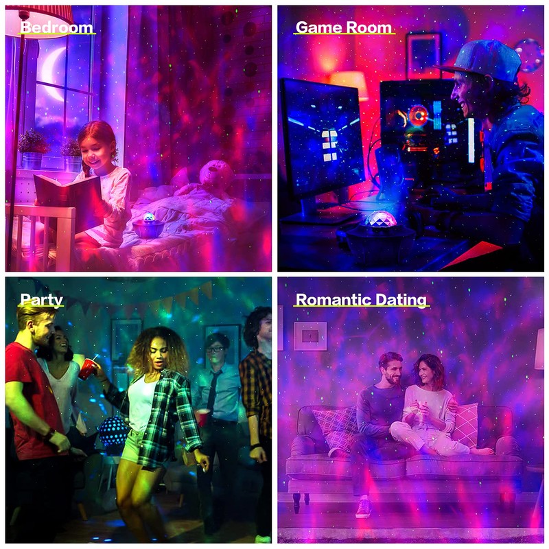 Grandisk Night Light Projector with Music LED Star Light Projector