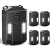 4 Pack Upgraded Rodent Repeller for Cars, 3-in-1 Power Supply