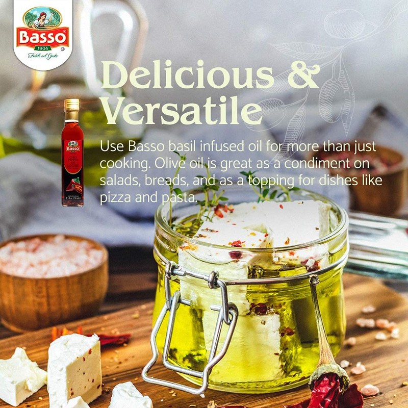 Spicy Chili Oil, Infused Premium Extra Virgin Olive Oil, 8.5