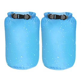 Desoto 2 Pcs Dry Bags Lightweight Dry Sacks Waterproof Dry Compression Sacks Ultimate Dry Sack for Outdoor Hiking Fishing Water Sports(70L Blue)